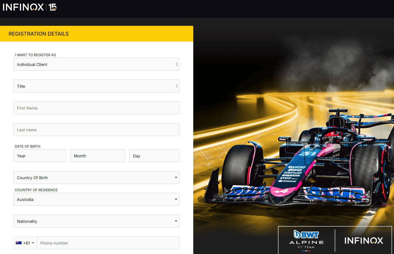Infinox Account Opening Review