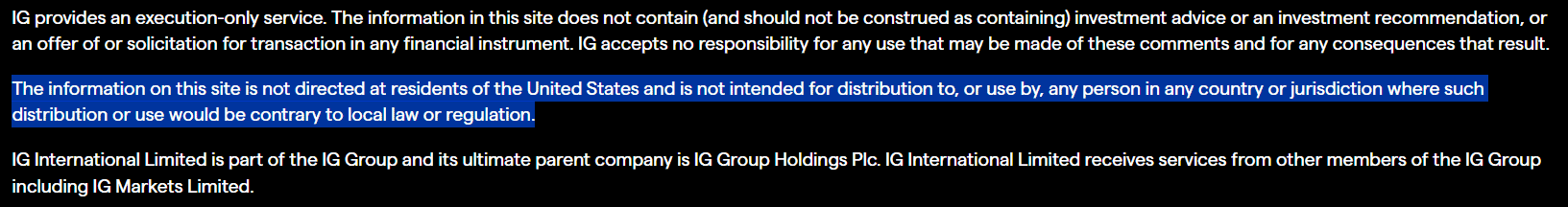 IG Restricted Regions Review