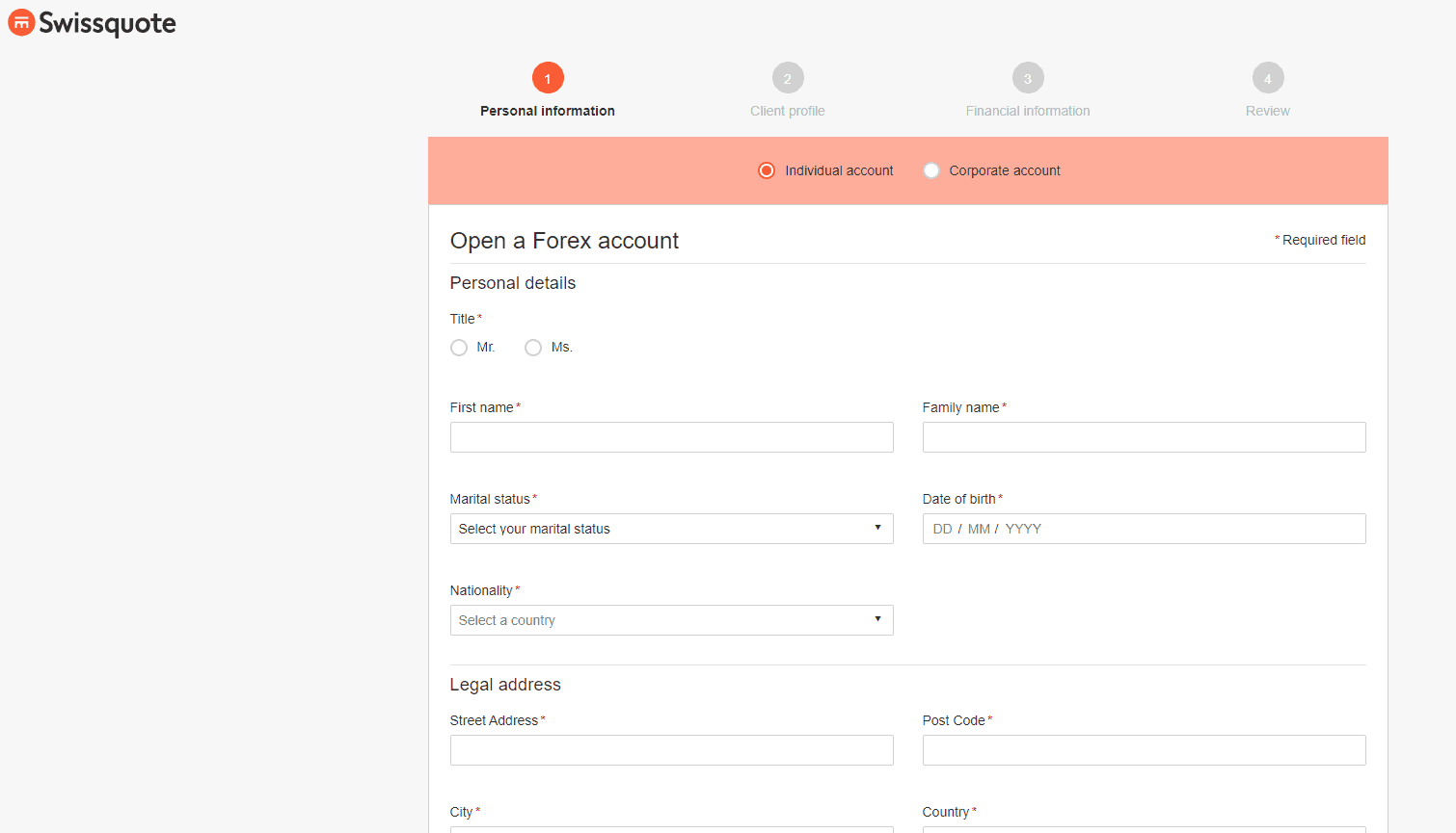 Swissquote Account Opening Review
