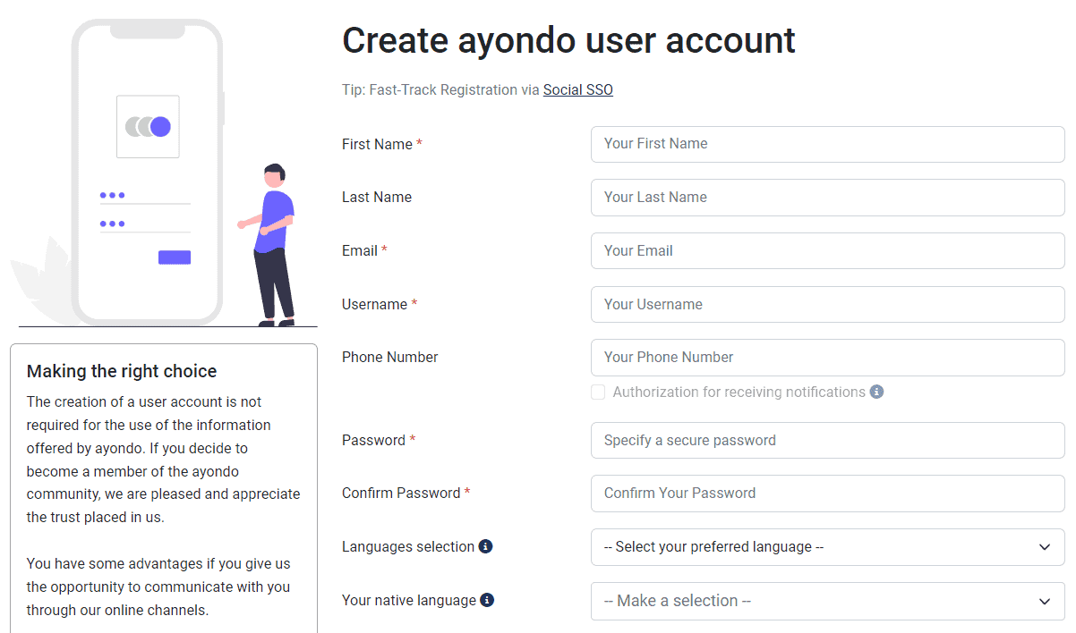 Ayondo Review Opening Account