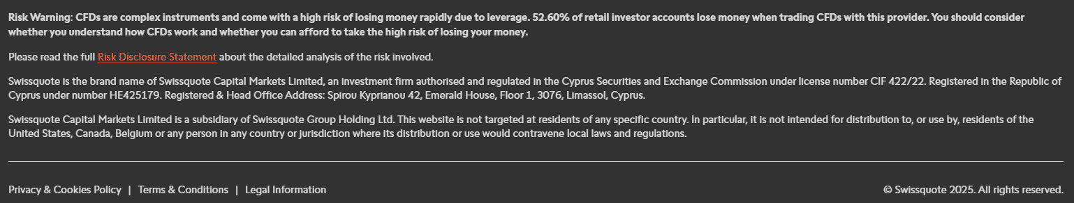 Swissquote License Review