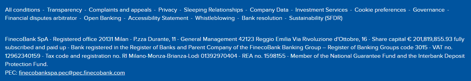 FinecoBank License Review