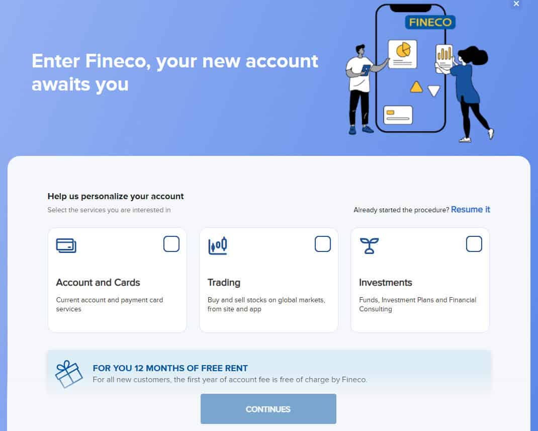 FinecoBank Account Opening Review