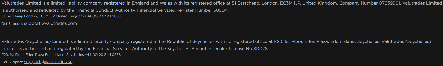 Valutrades Regulation Review