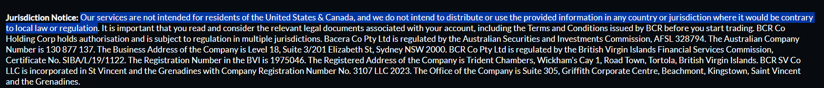 BCR Restricted Countries Review