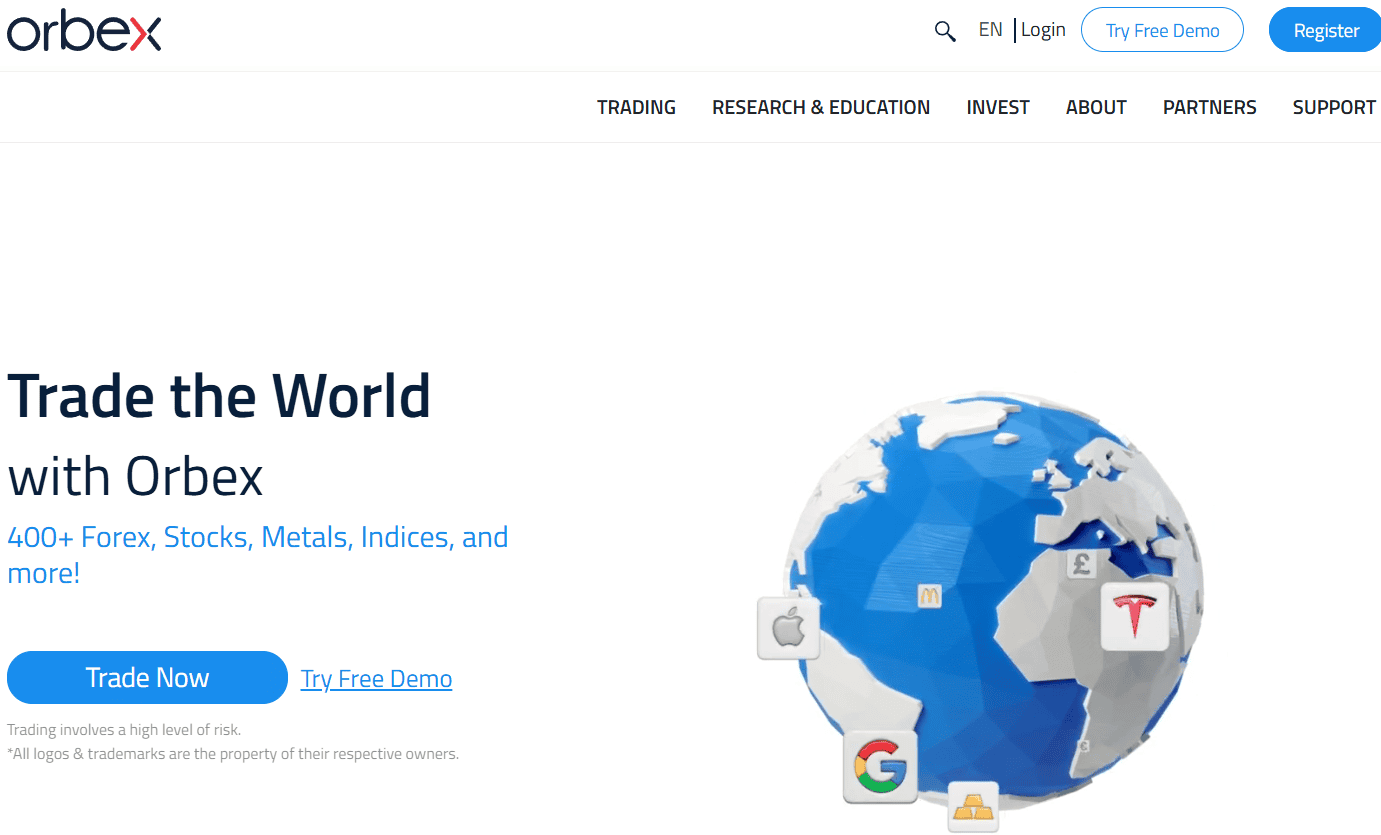 Orbex Website Review