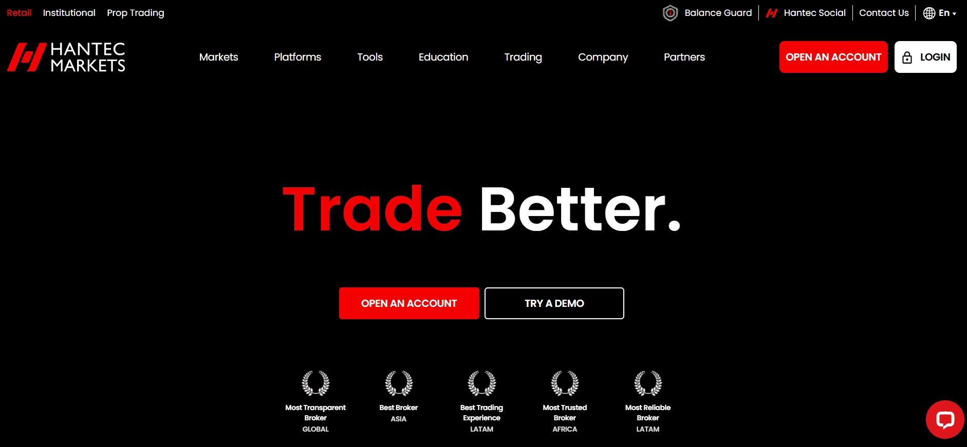 Hantec Markets Website Review