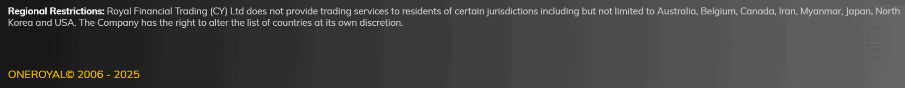 OneRoyal Restricted Regions Review