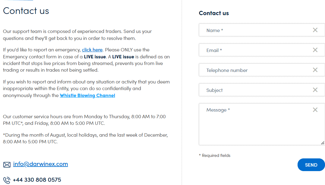 Darwinex Customer Support Review