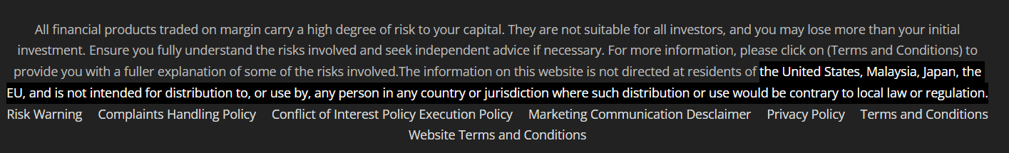 Hirose Financial Restricted Countries Review