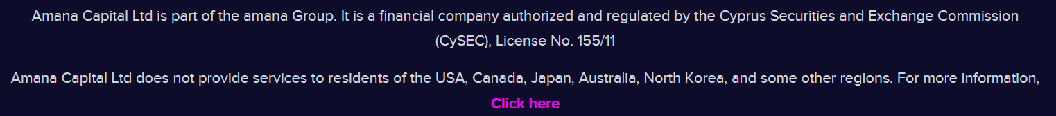 Amana Restricted Regions Review