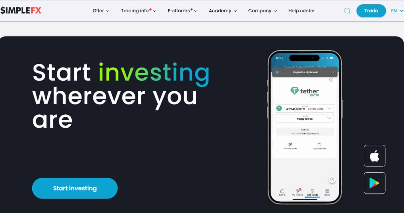 SimpleFX Website Review