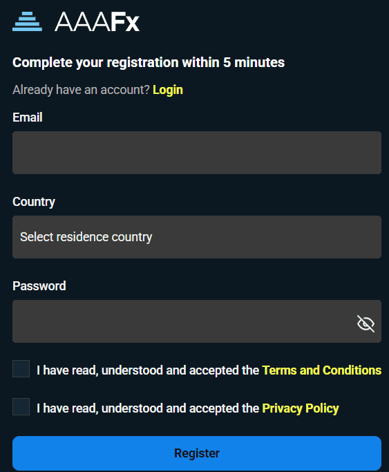 AAAFx Account Opening Review