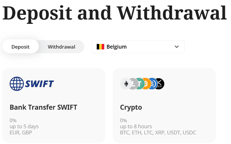 xChief Deposits and Withdrawals Review