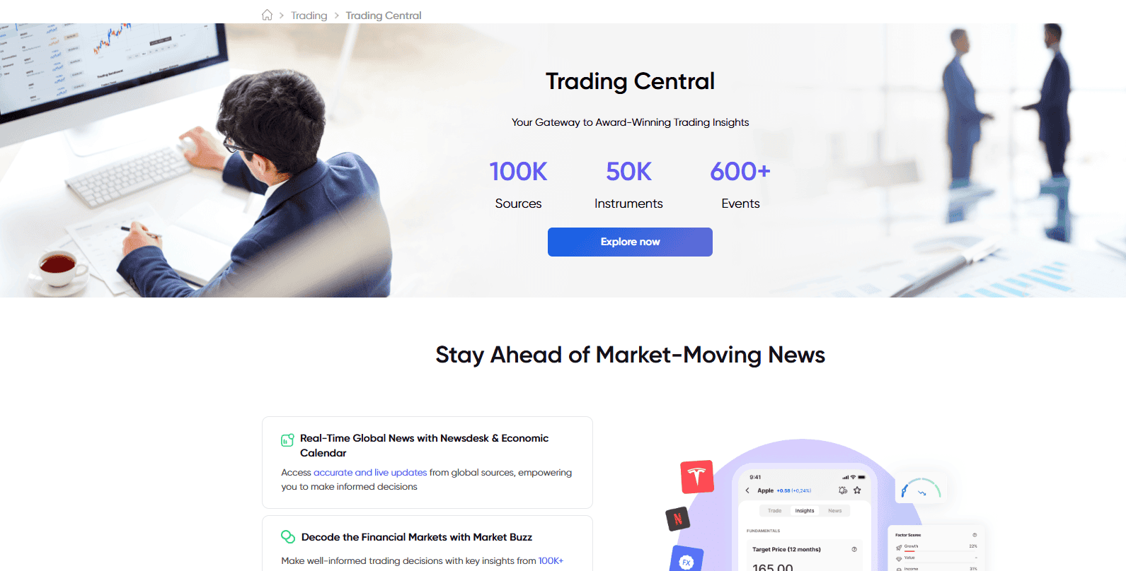 Markets.com Additional Tools Review