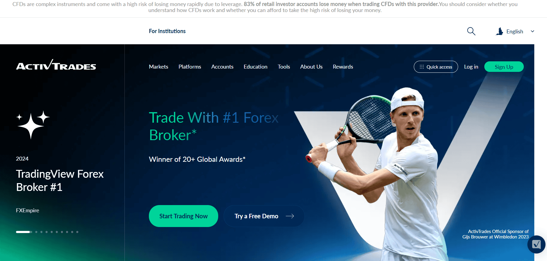 ActivTrades Website Review
