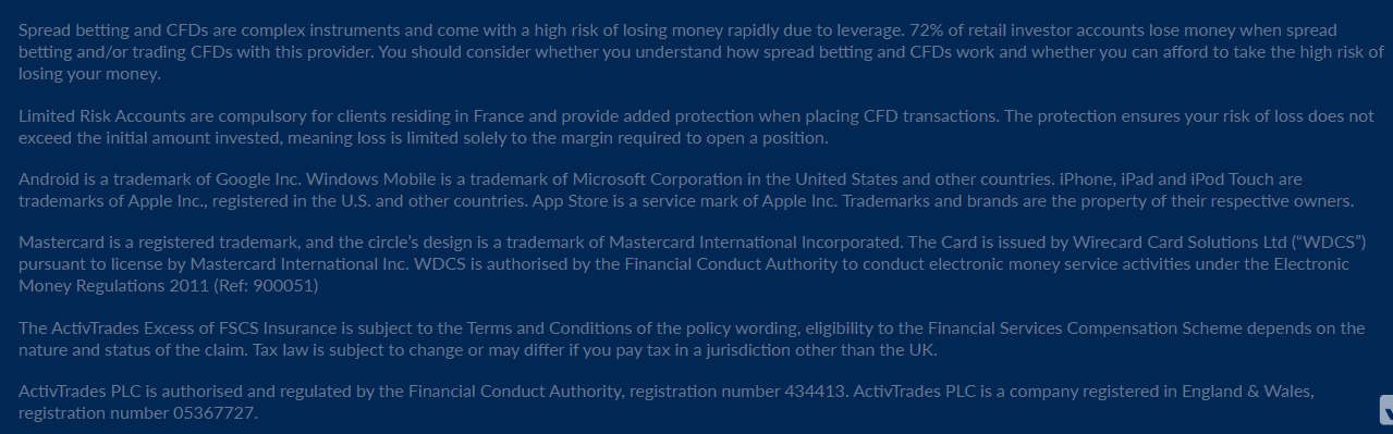 ActivTrades License Review