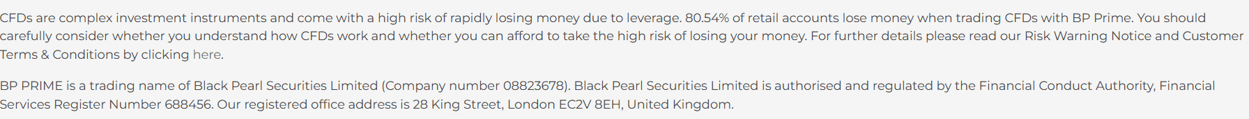 BP Prime Regulation Review