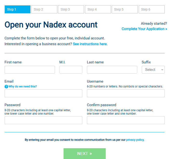 Nadex Account Opening Review