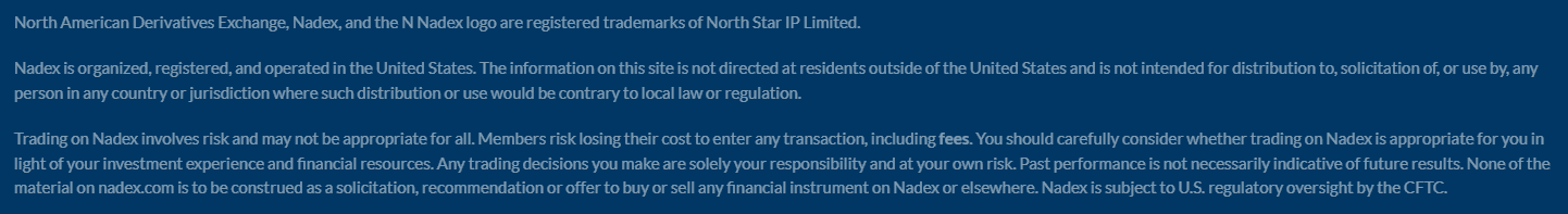 Nadex Regulation Review