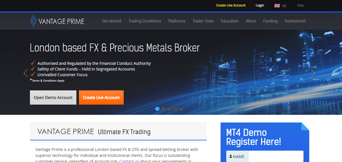 Atom8 Vantage website