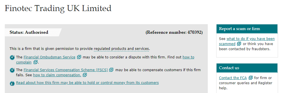 Finotrade license Finotrade license