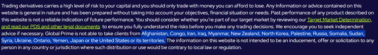 Global Prime Restricted Countries Review