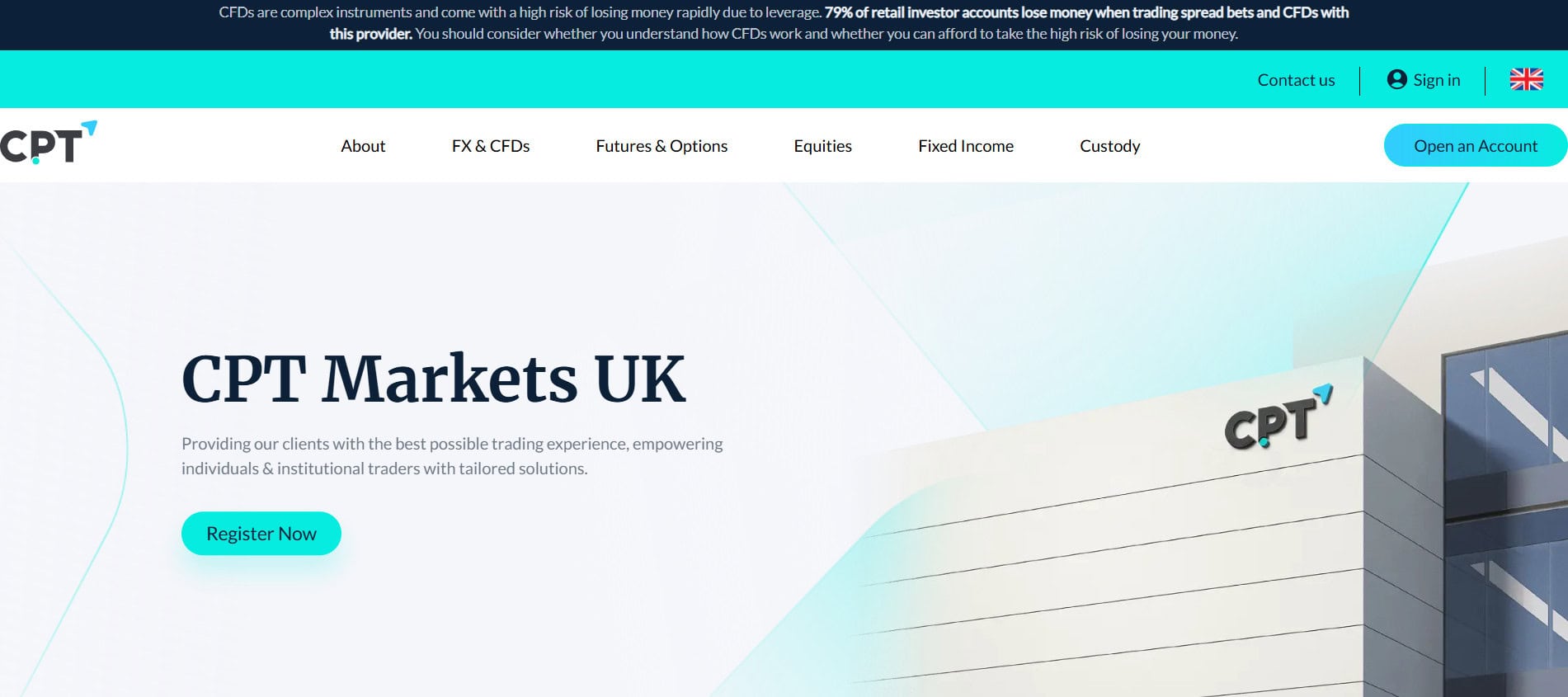 CPT Markets UK Website Review