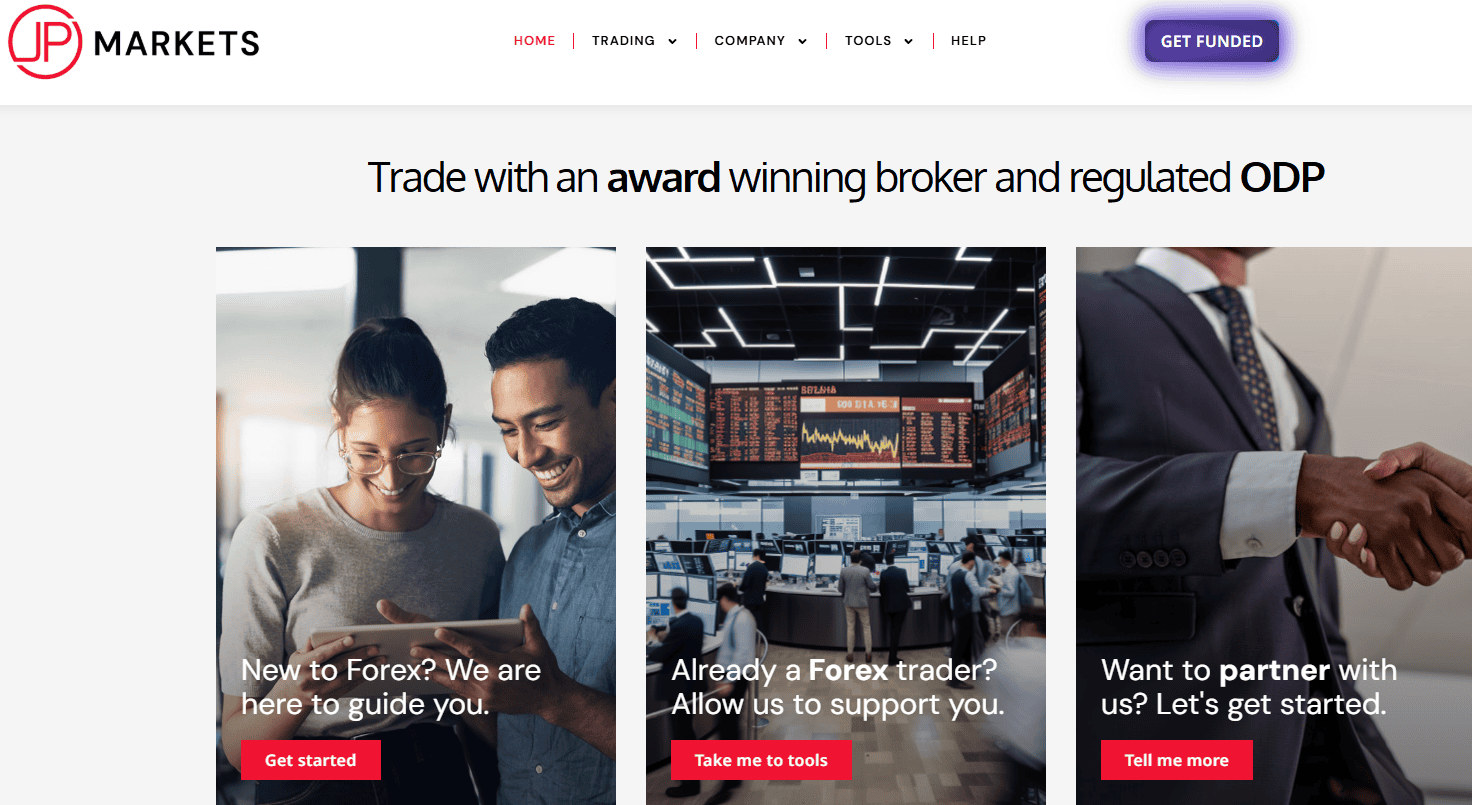 JP Markets Website Review