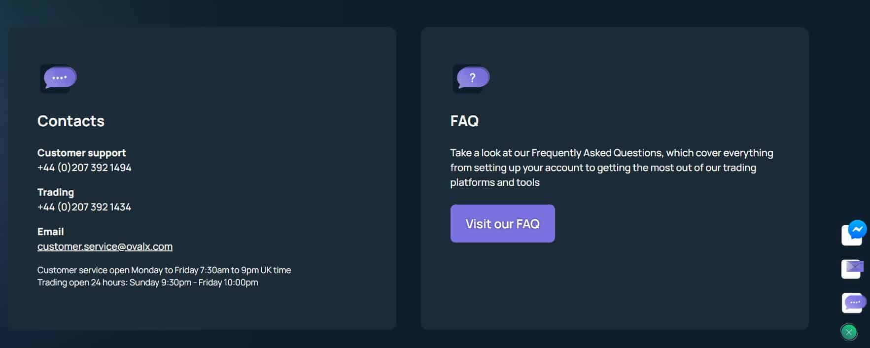 OvalX Review Support
