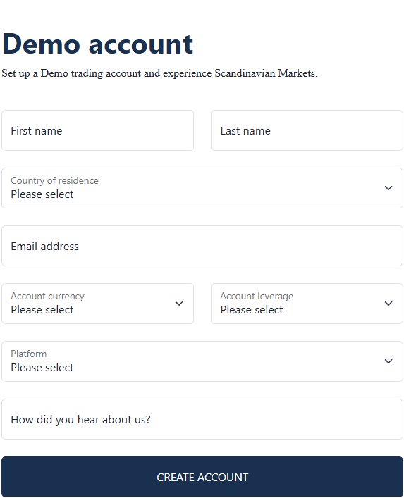 Scandinavian Capital Markets Account Opening Review