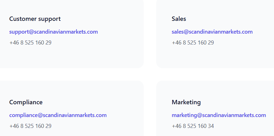 Scandinavian Capital Markets Customer Support Review