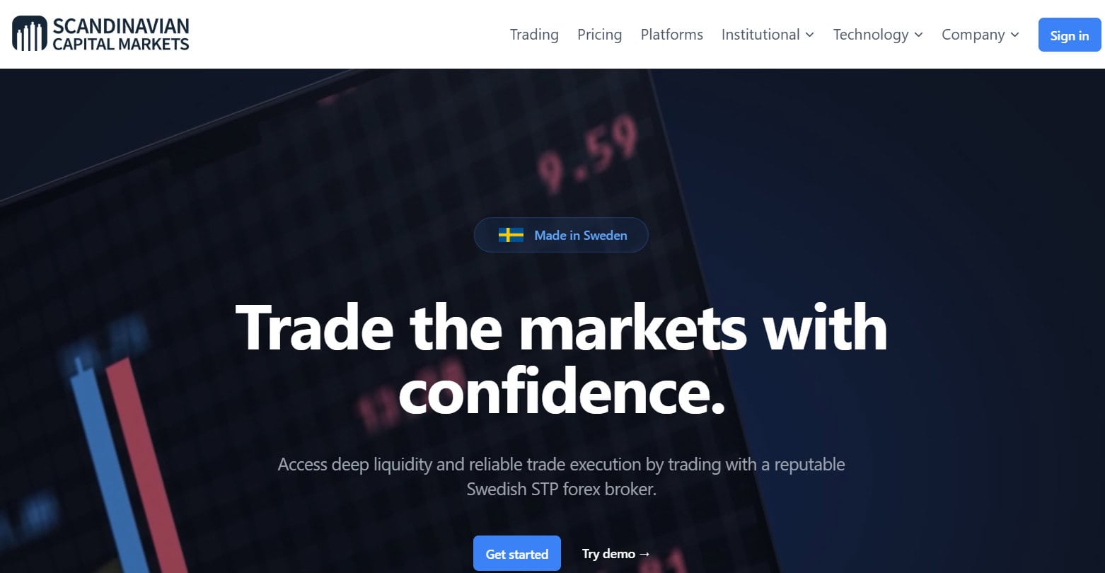 Scandinavian Capital Markets Website Review