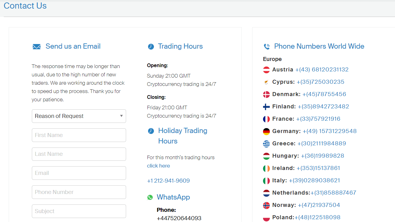AvaTrade Support Review