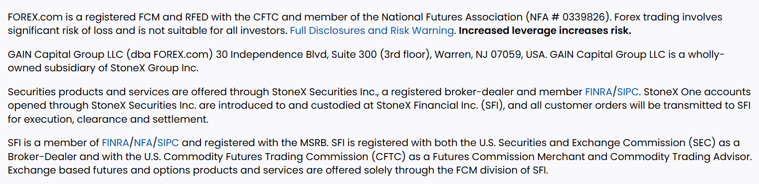 Forex.com License Review