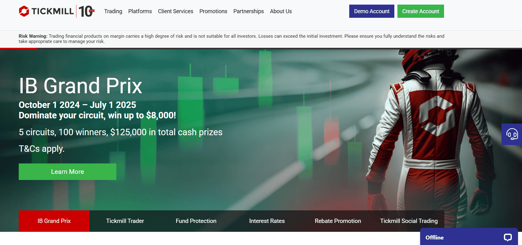 Tickmill Website Review