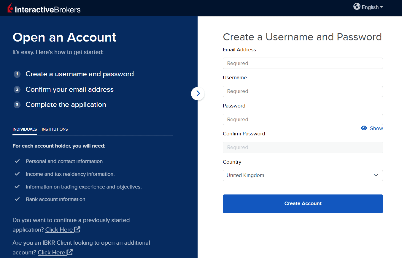 Interactive Brokers Account Opening Review