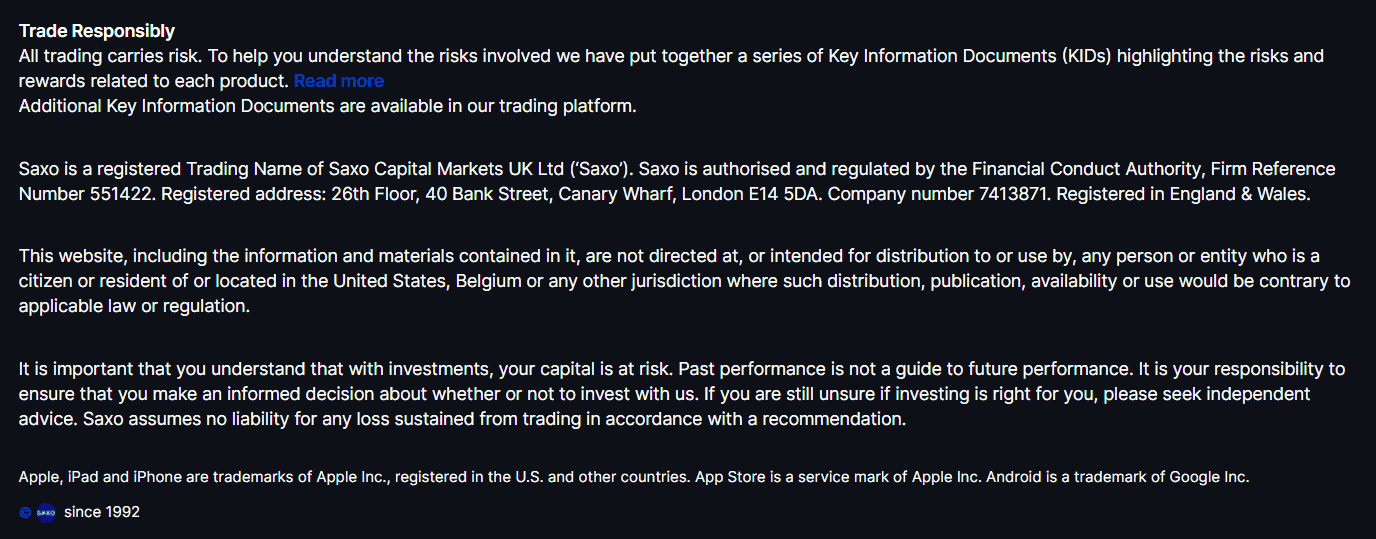 Saxo Bank License Review