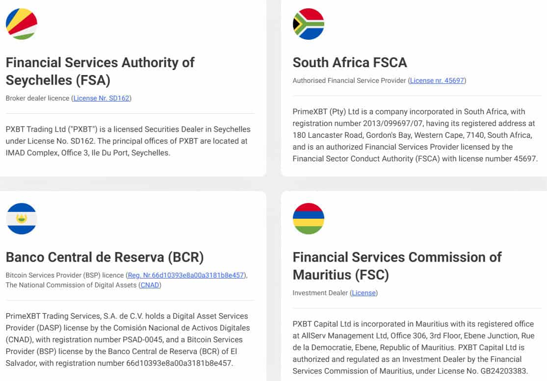 PrimeXBT Regulation Review