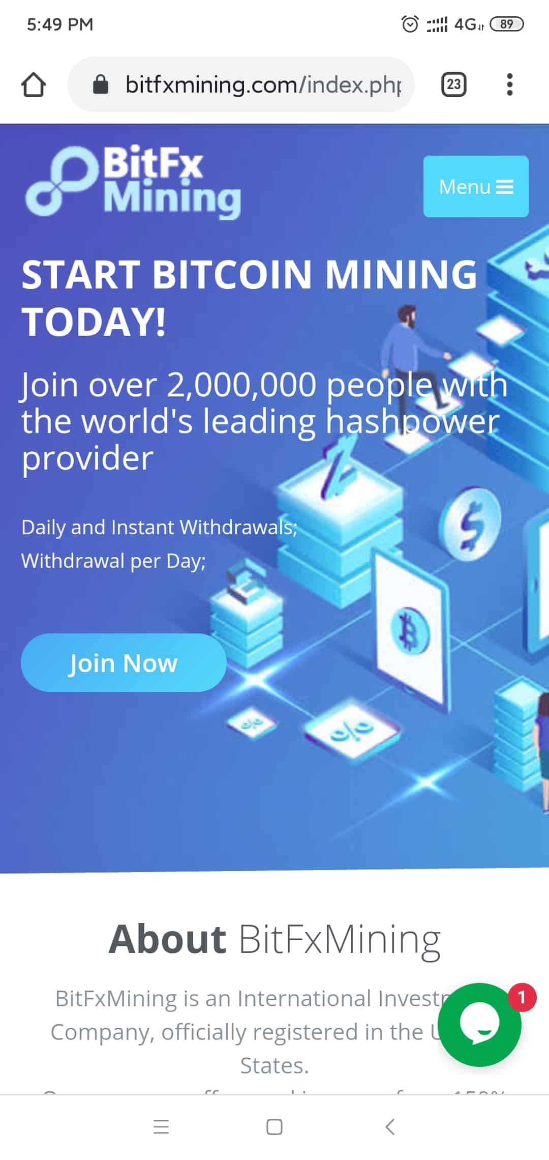 BitFxMining.com Website Real Or Scam