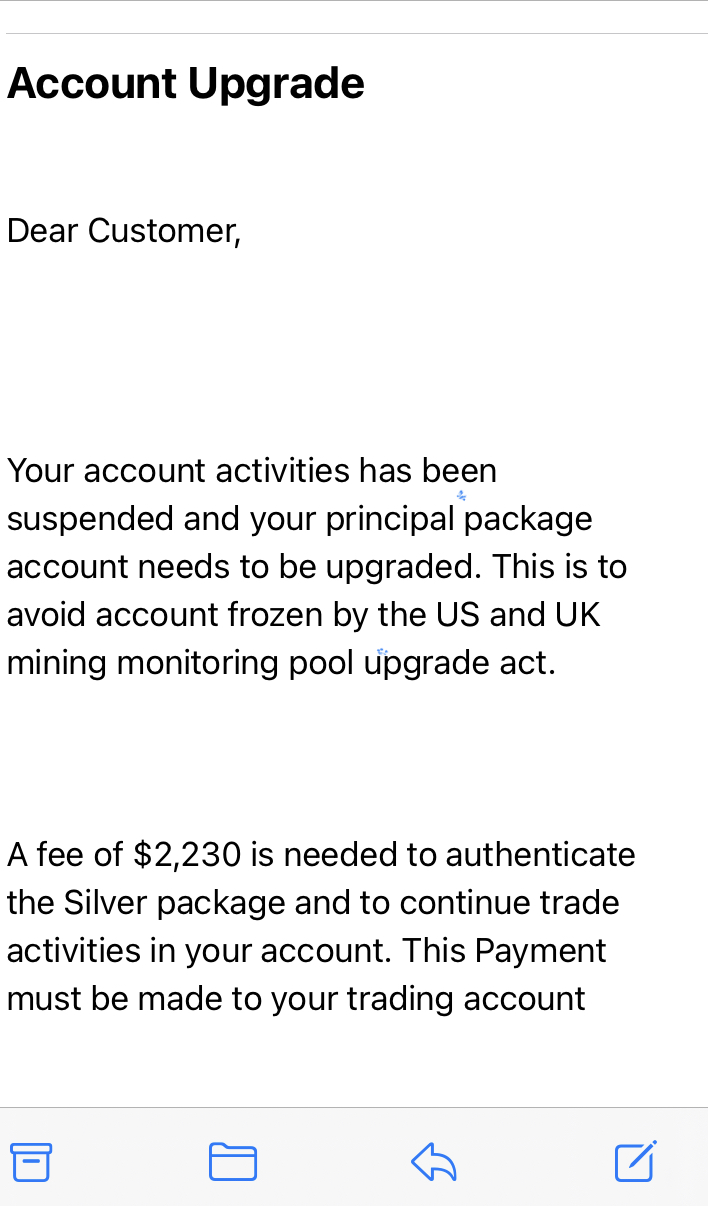 Very High Commission Fees With Coinifyfxmarket