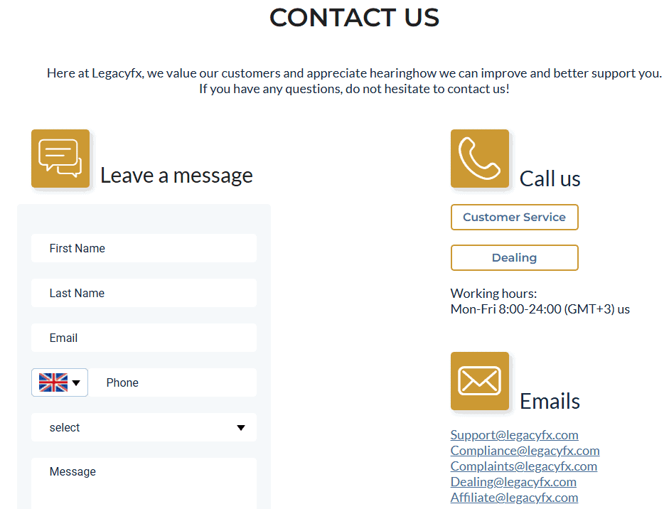 LegacyFX Support Review