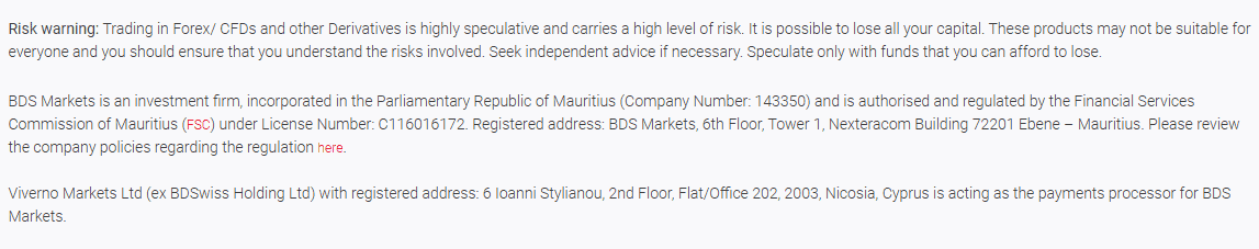 BDSwiss License Review