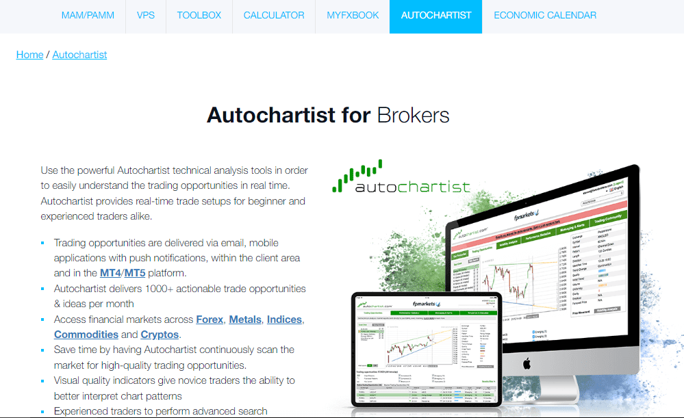 FP Markets Additional Tools Review