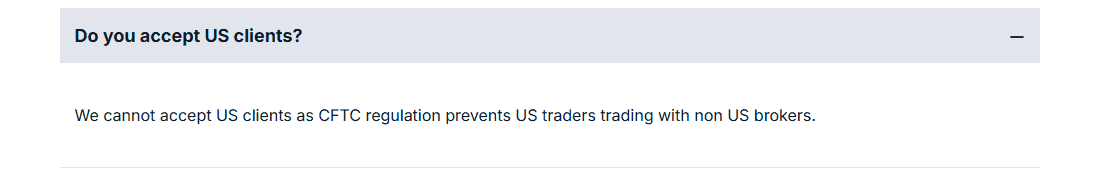 GO Markets Restrcited regions Review