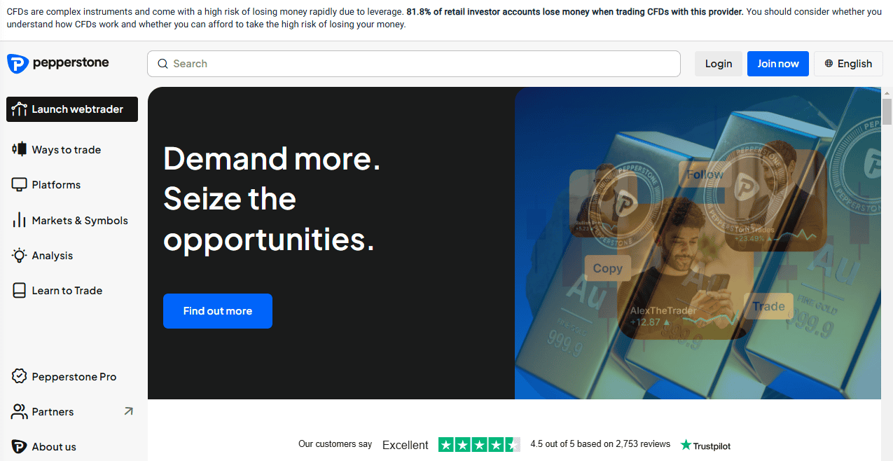 Pepperstone Website Review