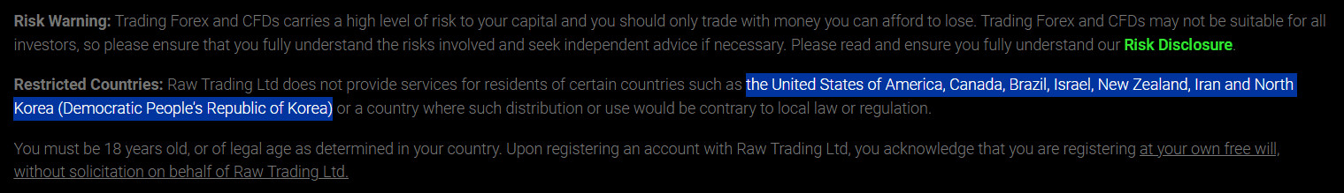 IC Markets Restricted Regions Review