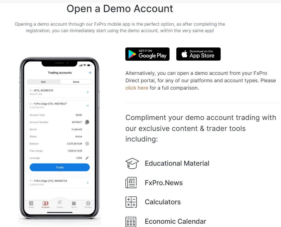 FxPro Account Opening Review
