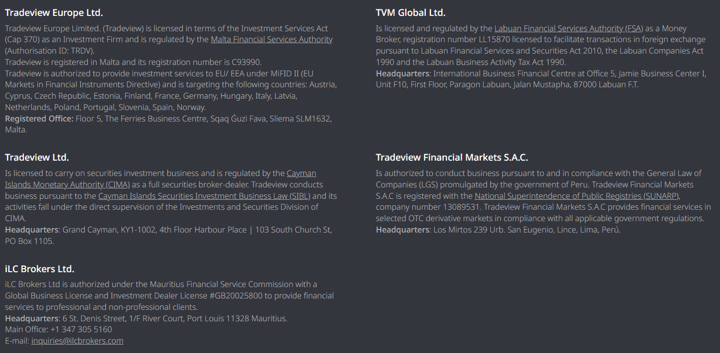 Tradeview License Review