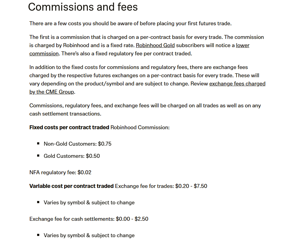 Robinhood Fees Review